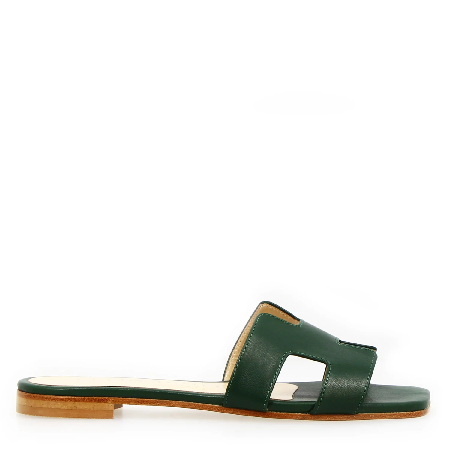 Sandalo da donna Harmony in pelle nappa verde - Image 3