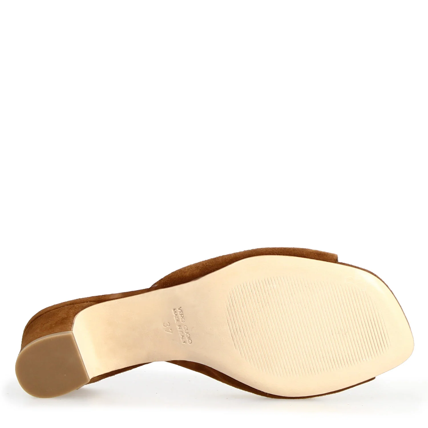 Sandalo Elena mules da donna in camoscio marrone - Image 5
