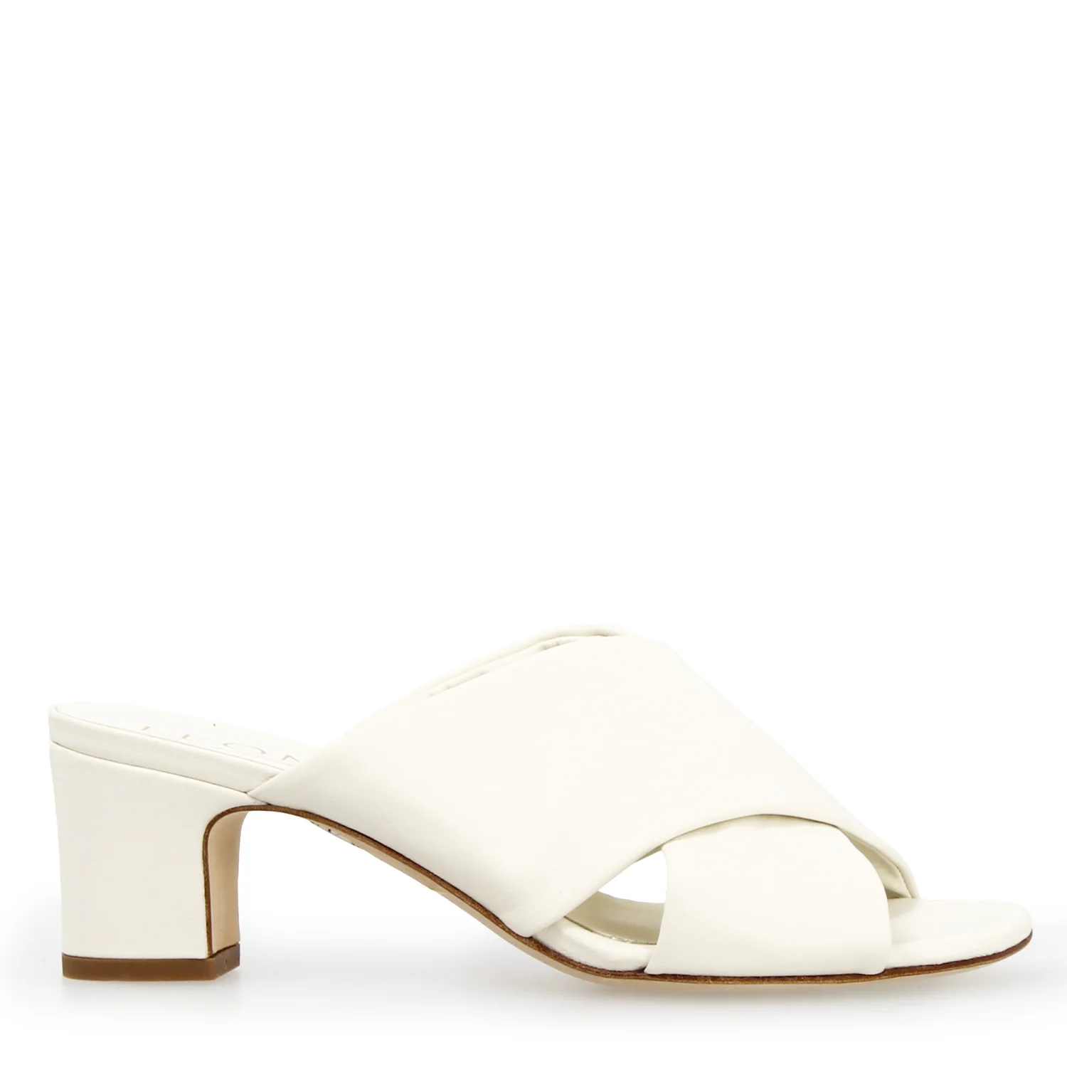 Sandalo mules da donna Antiochia in pelle bianca - Image 3