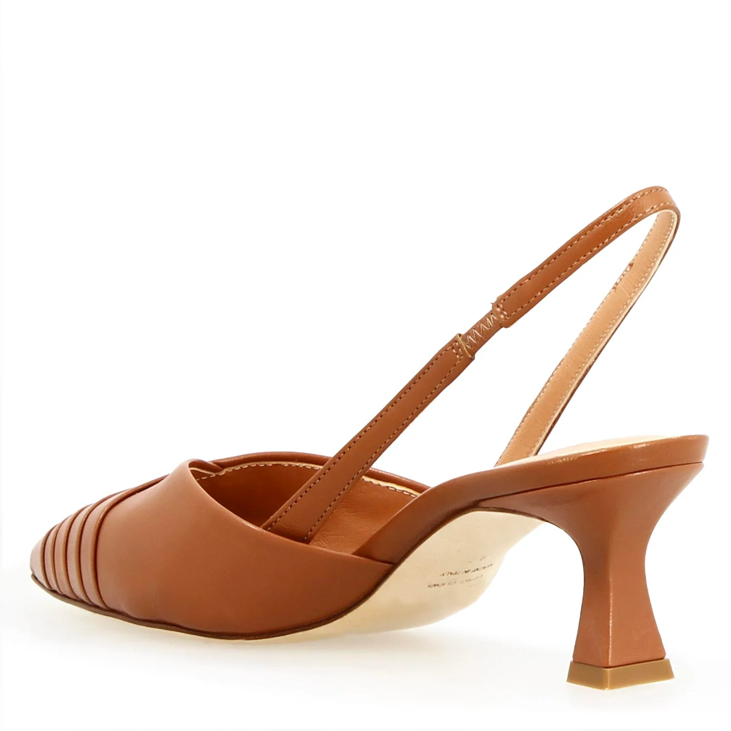Sandalo slingback da donna Apollina in pelle marrone - Image 4