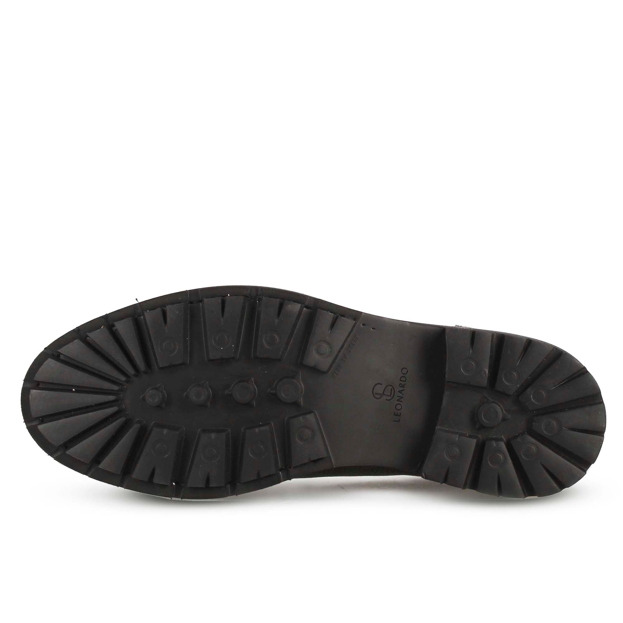 Scarpa stringata da uomo modello Ingegnere in pelle colore nero - Image 4