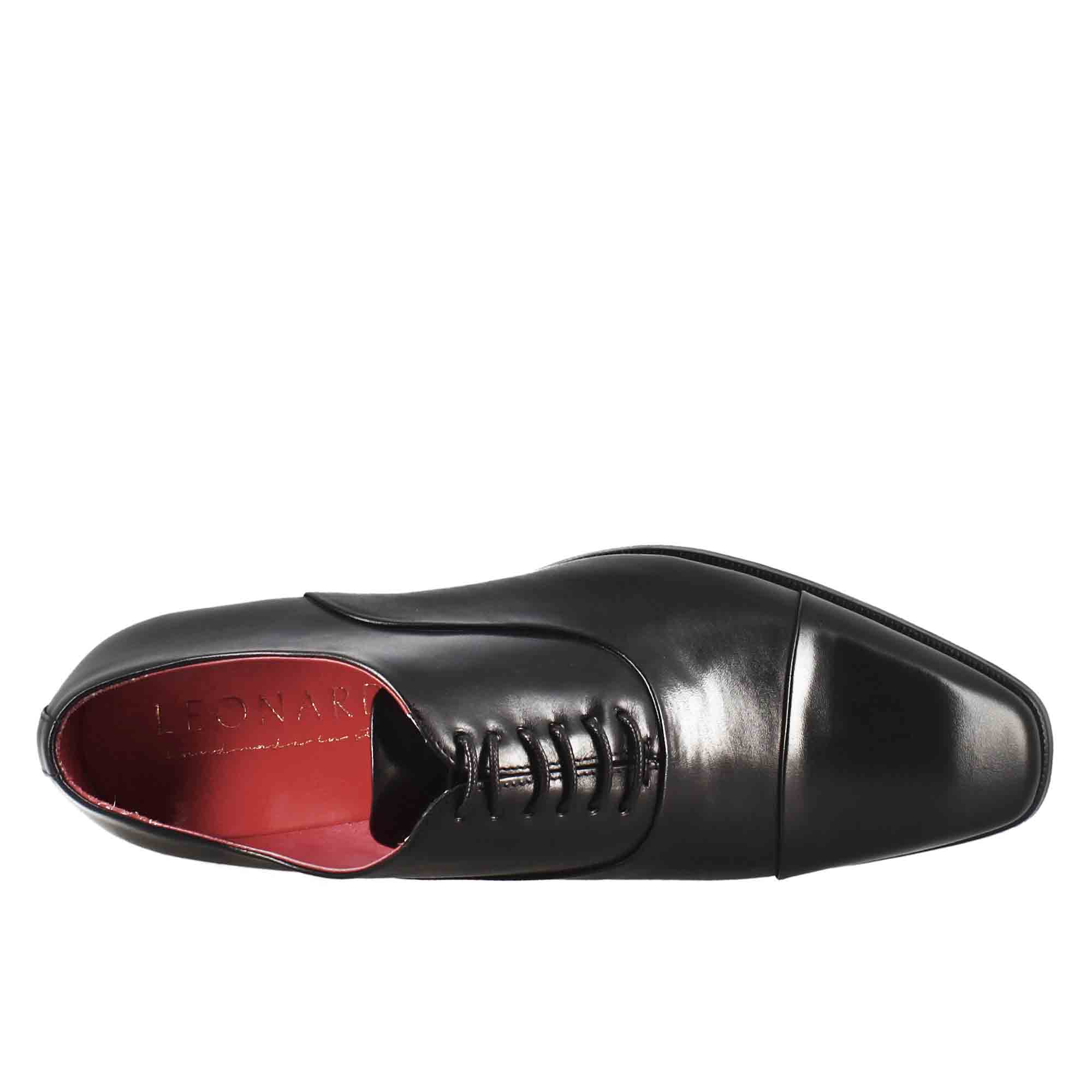 Scarpe francesine con puntale in pelle color nero - Image 5