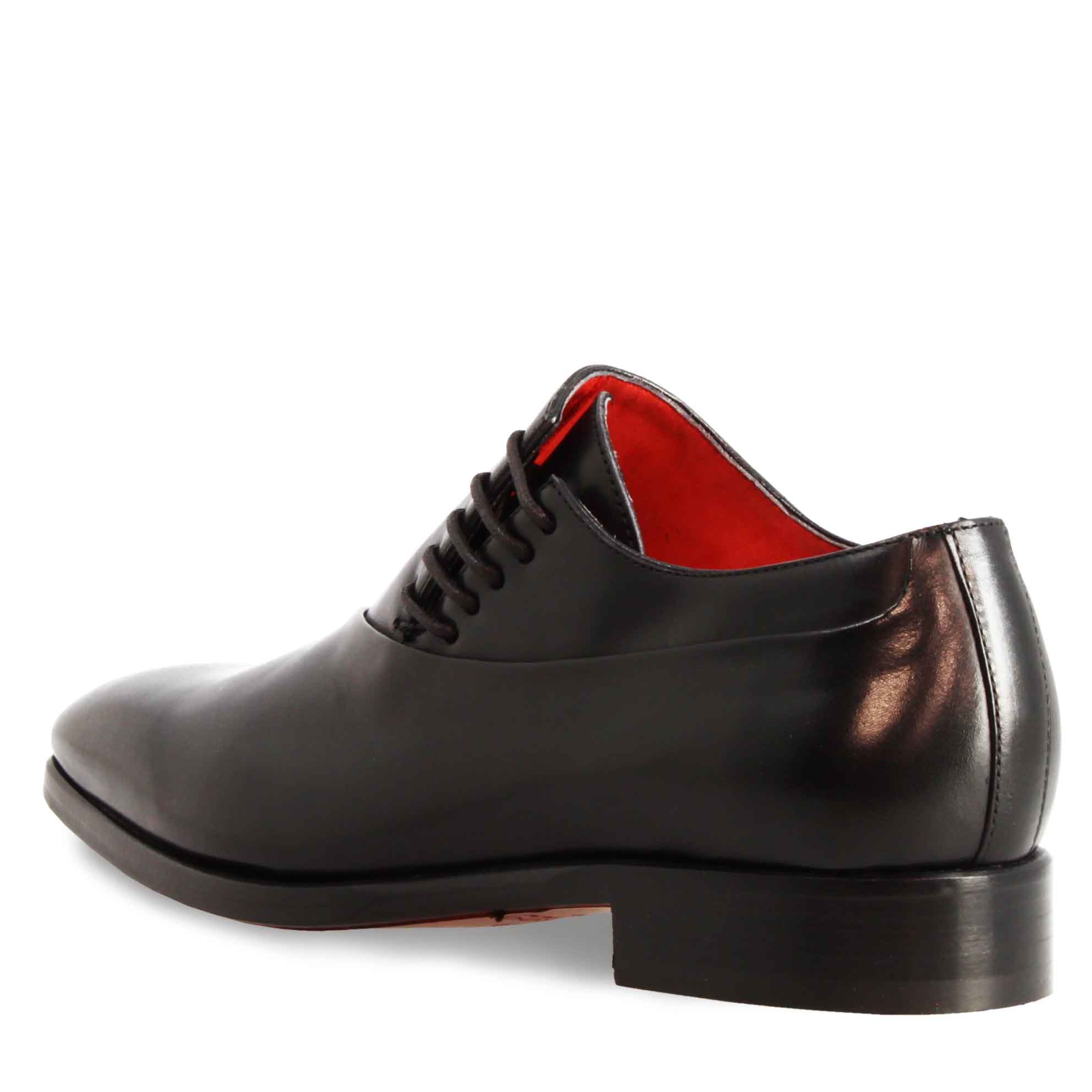 Scarpe francesine eleganti da uomo in pelle nero - Image 4