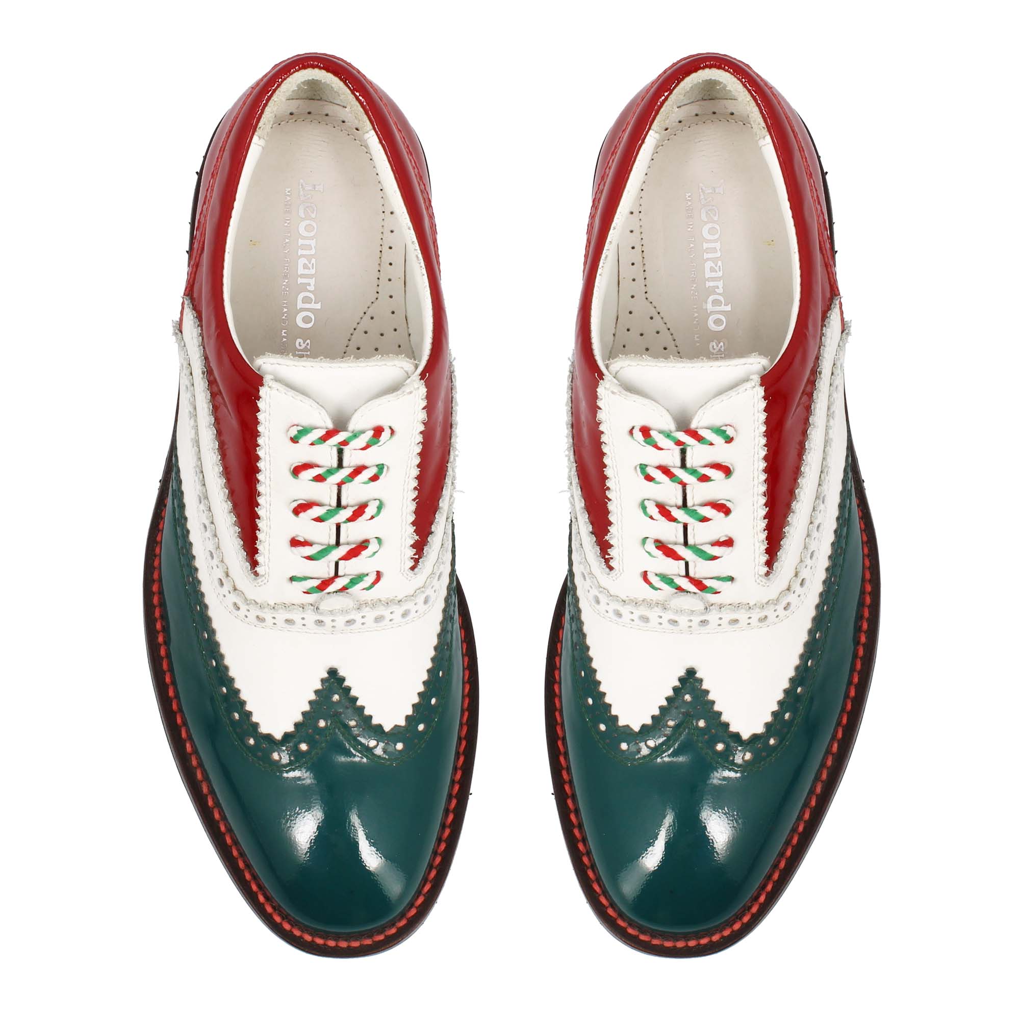 Scarpe golf fatte a mano nei colori della bandiera italiana - Image 3