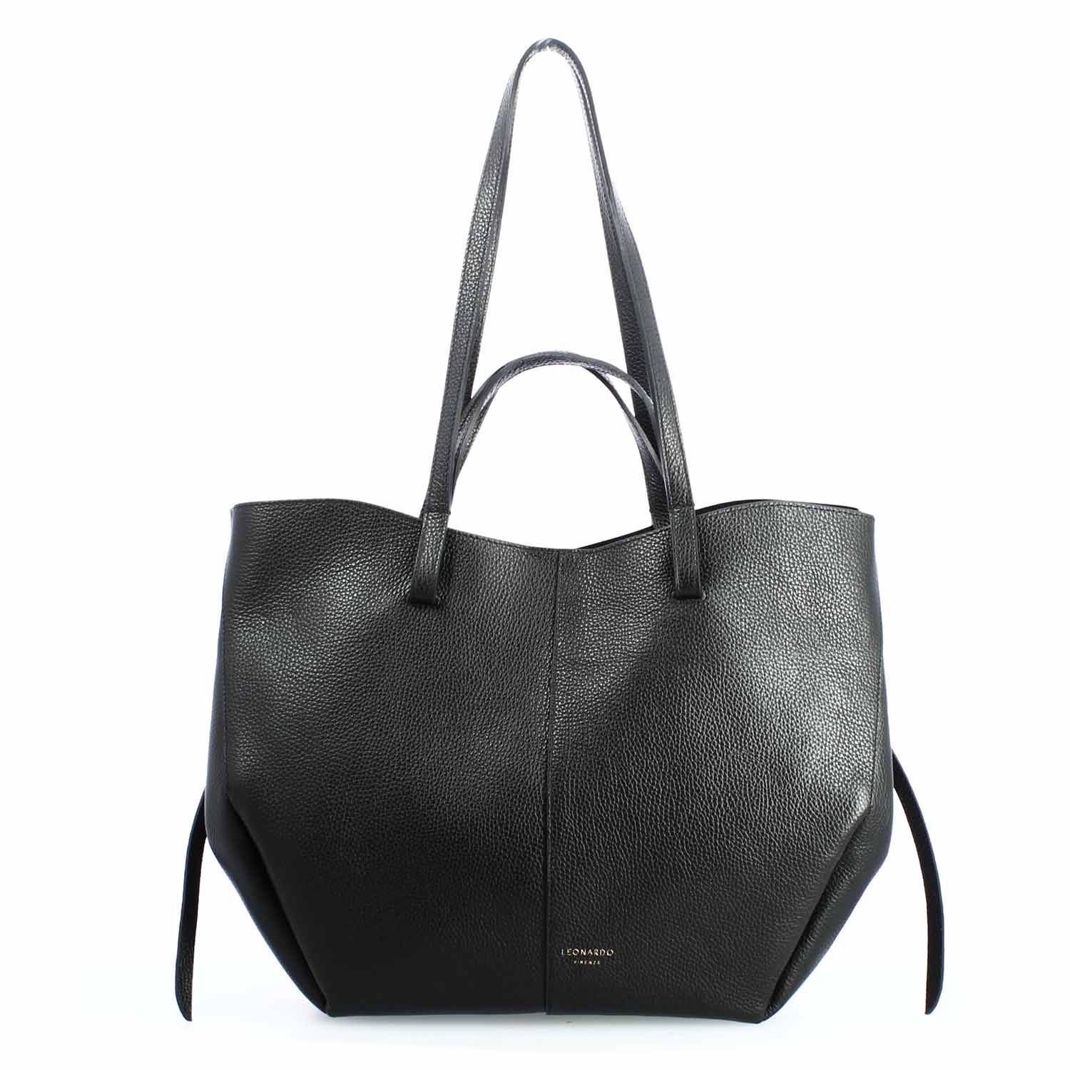 Shopper grande da donna in pelle nera Majestic - Image 5