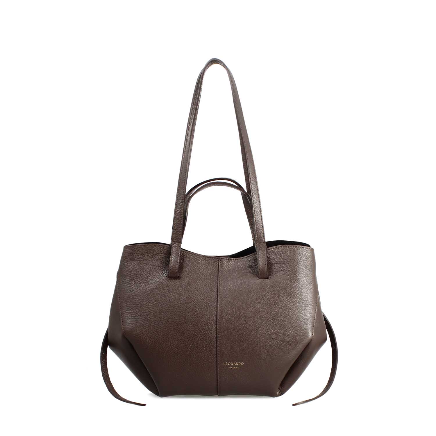 Shopper media da donna in pelle marrone Majestic - Image 3