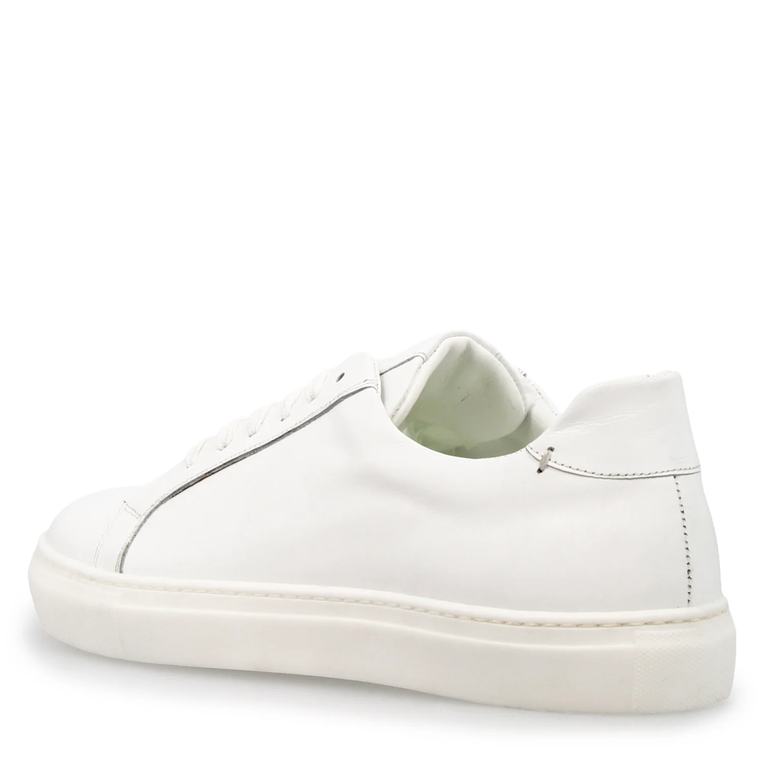 Sneaker artigianale Oreste da uomo in pelle bianca - Image 3