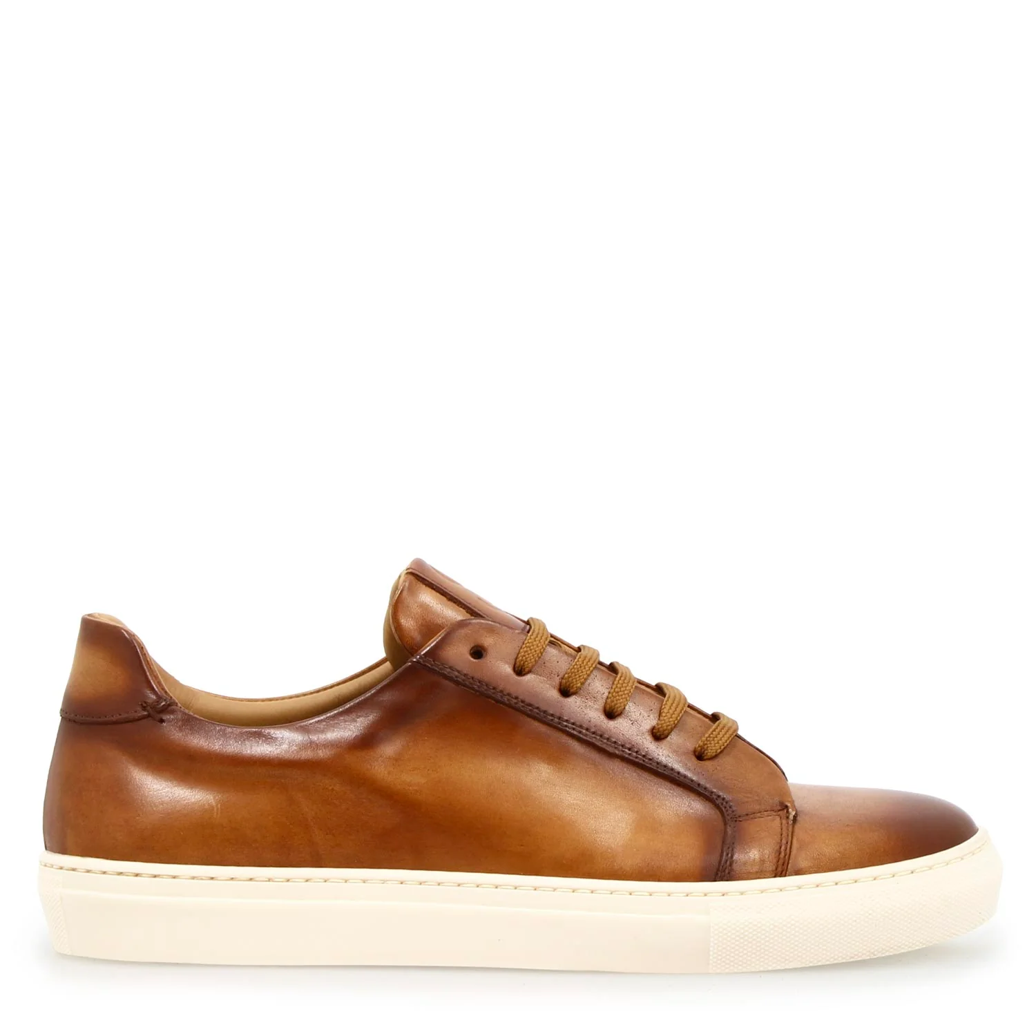 Sneaker artigianale Oreste da uomo in pelle marrone - Image 3