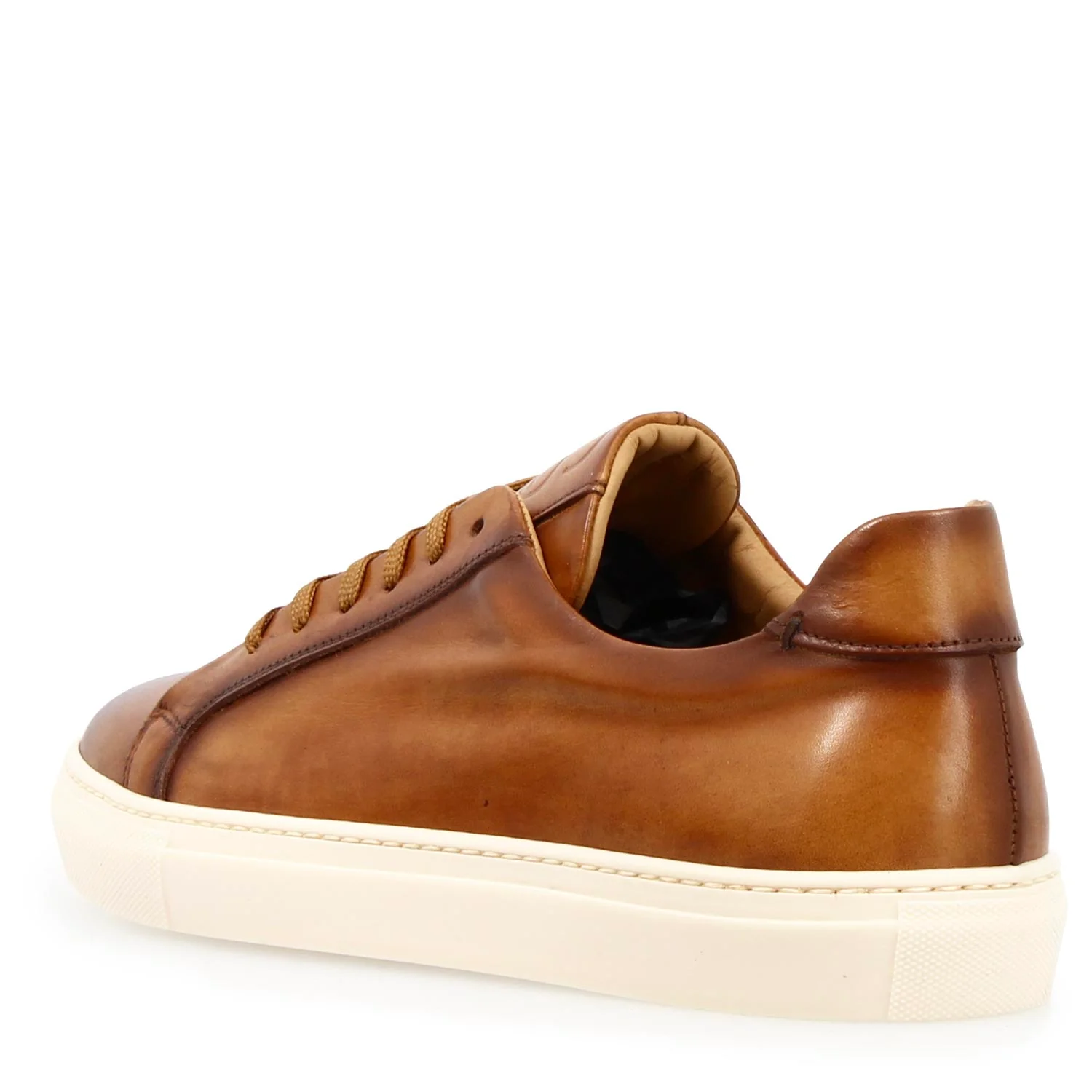 Sneaker artigianale Oreste da uomo in pelle marrone - Image 4