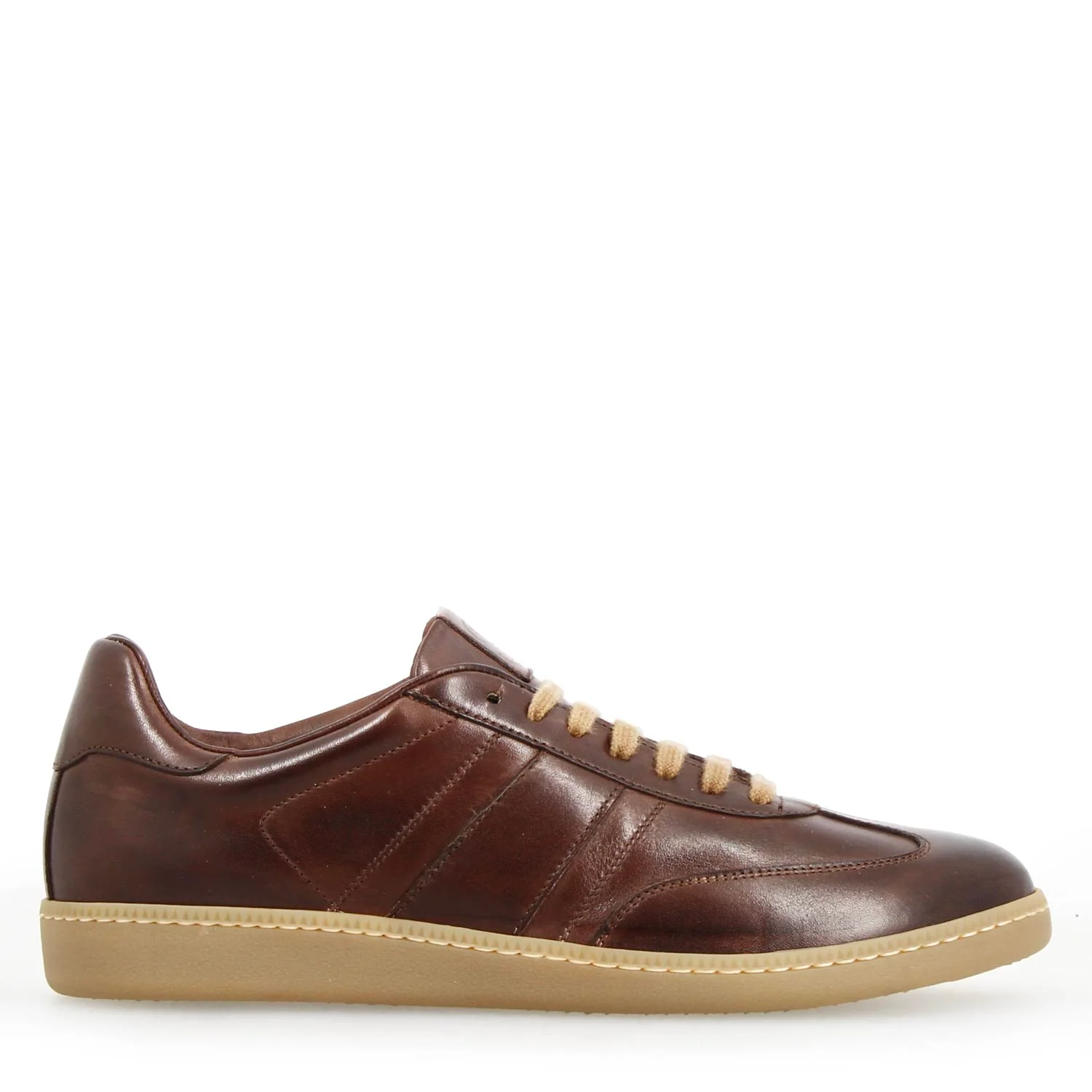 Sneaker Bizantino da uomo in pelle marrone scuro - Image 3