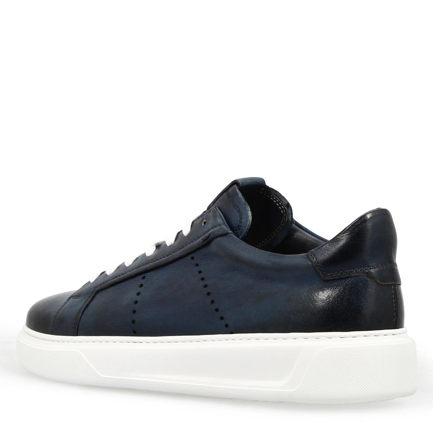 Sneaker Florentino blu da uomo in pelle - Image 4