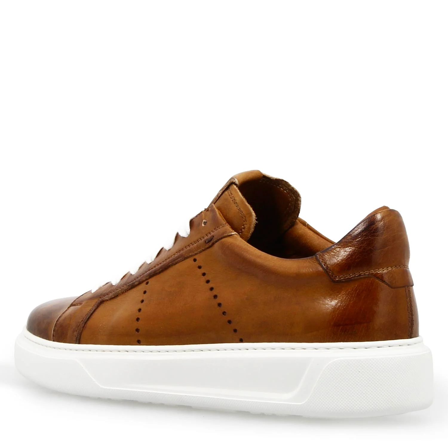 Sneaker Florentino da uomo in pelle marrone - Image 4