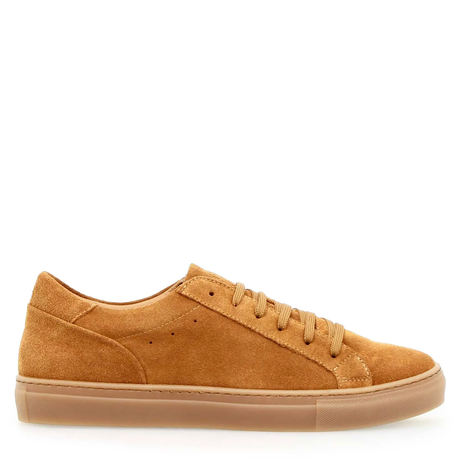 Sneaker Pitagora da uomo in pelle scamosciata marrone - Image 3