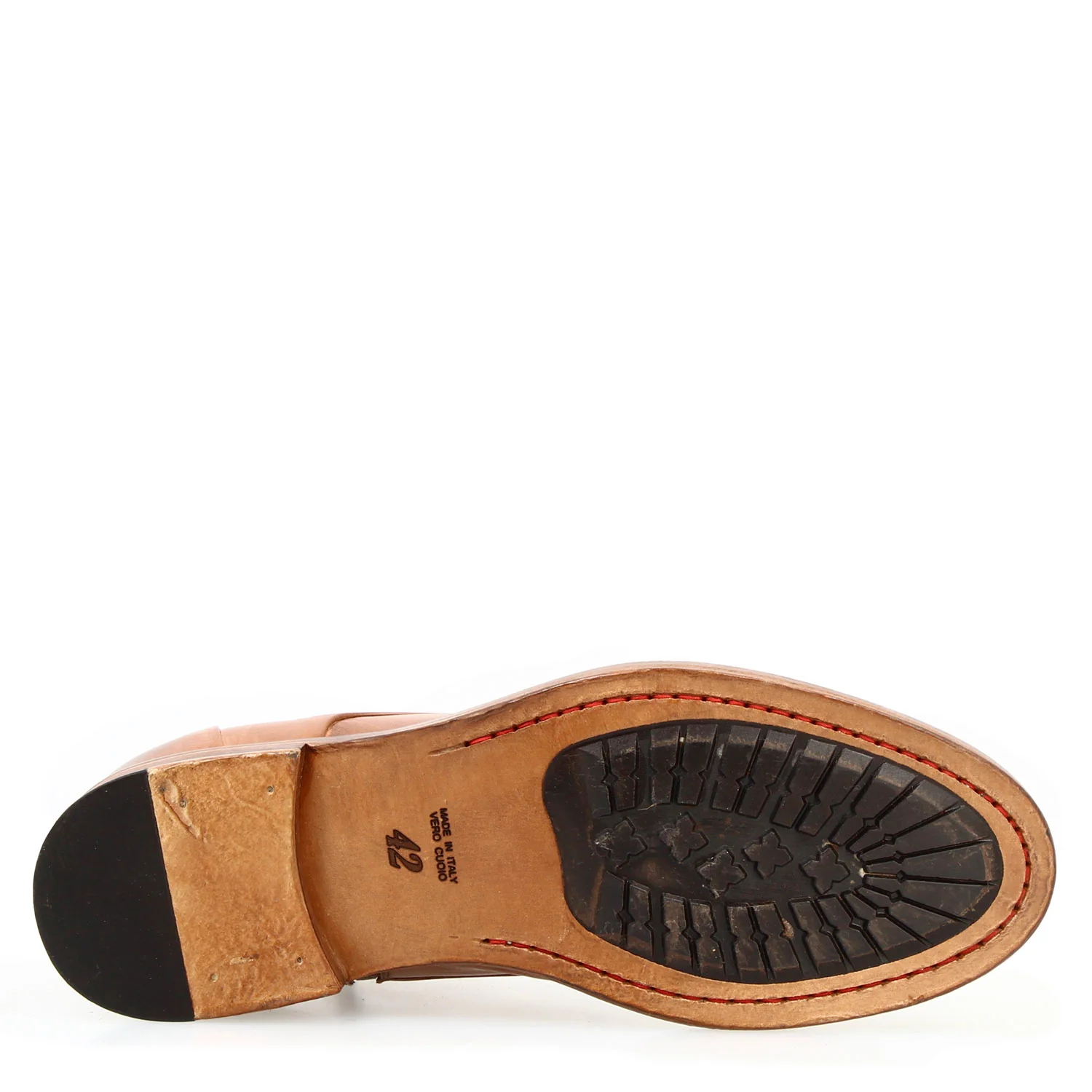 Stivaletto anfibio medio diver da uomo in pelle lavata colore marrone - Image 4