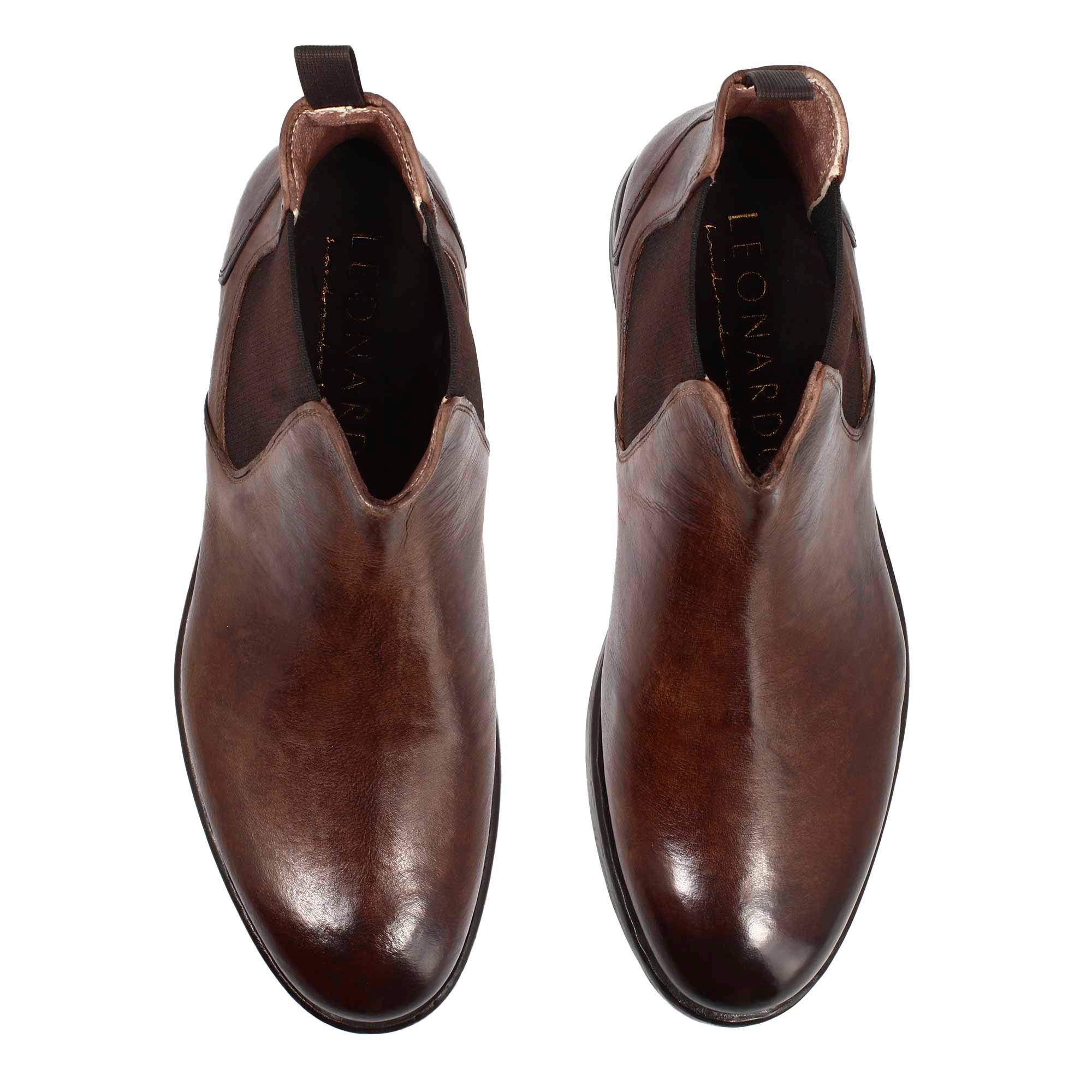 Stivaletto Chelsea moderno marrone da uomo - Image 5