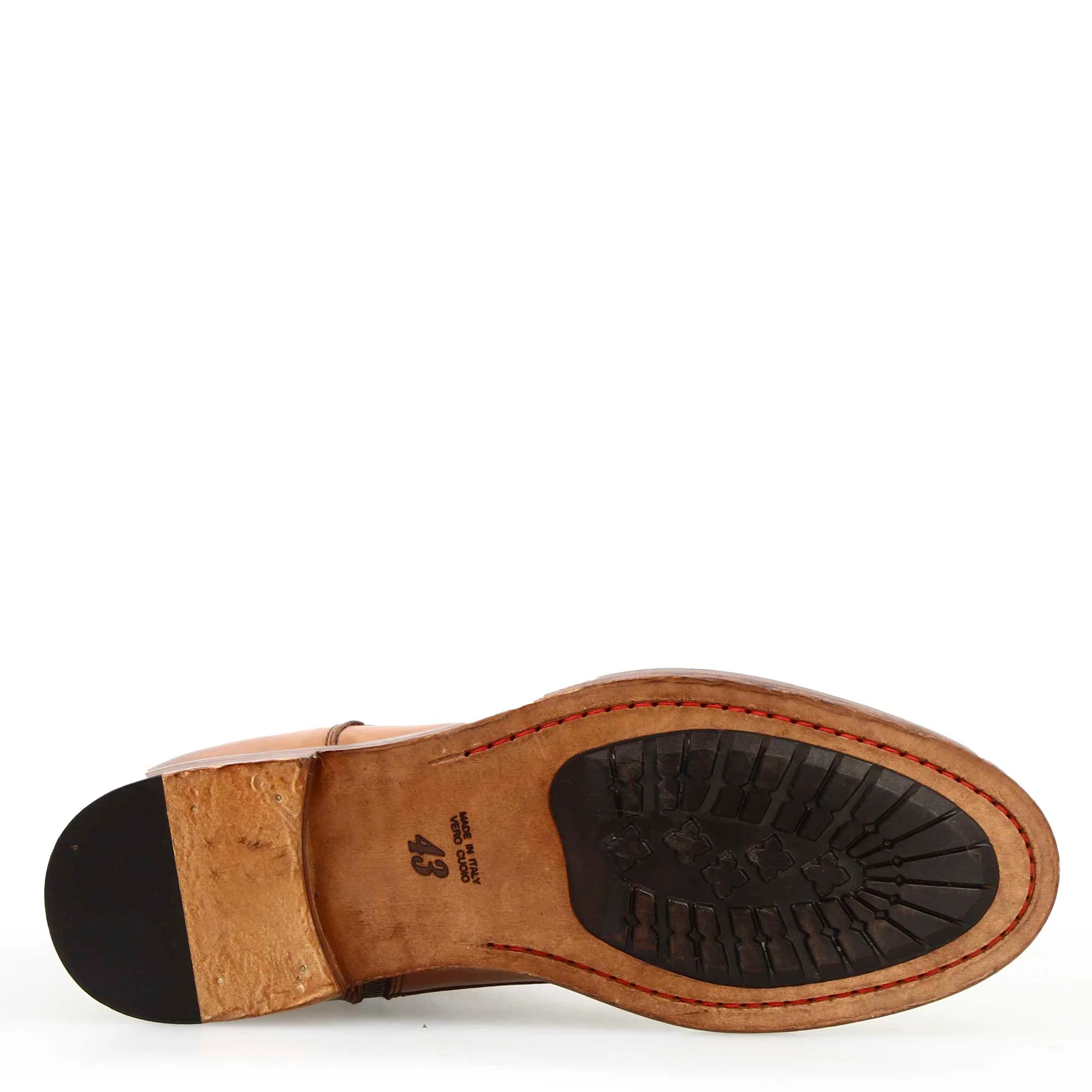 Stivaletto da uomo cap toe fatto a mano in pelle marrone - Image 6