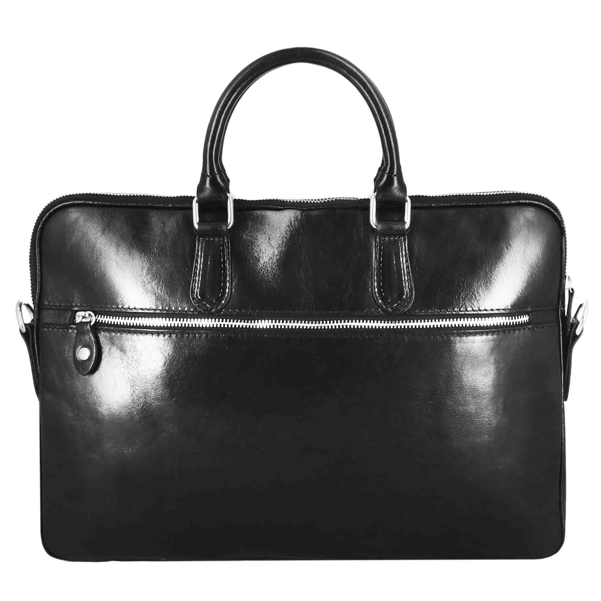 Valigetta Professionale in pelle con tracolla rimovibile colore nero - Image 3